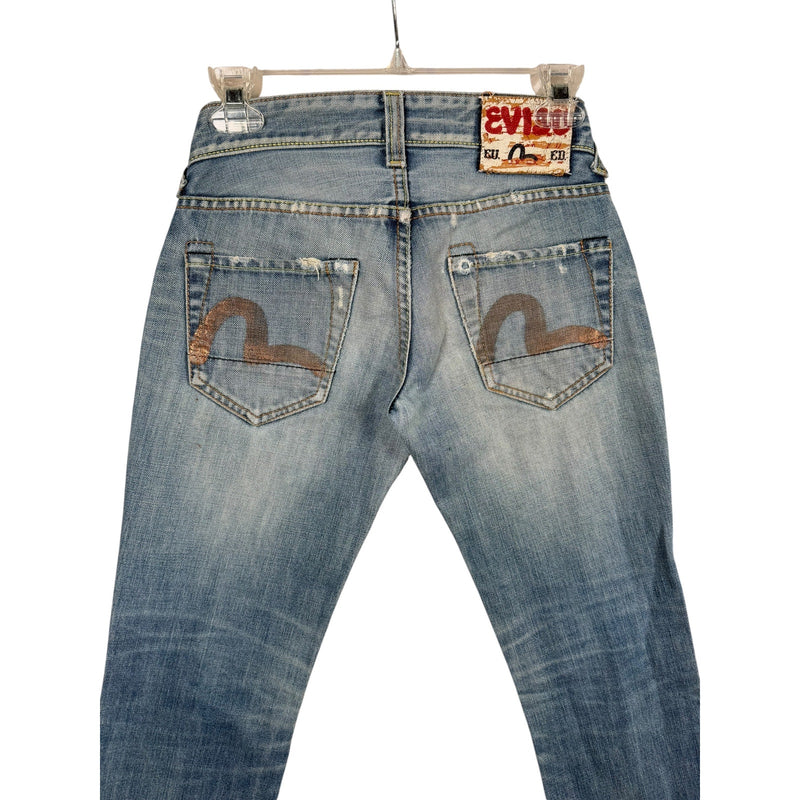 Vintage Evisu Slim Fit Seagull Logo Denim Jeans 29