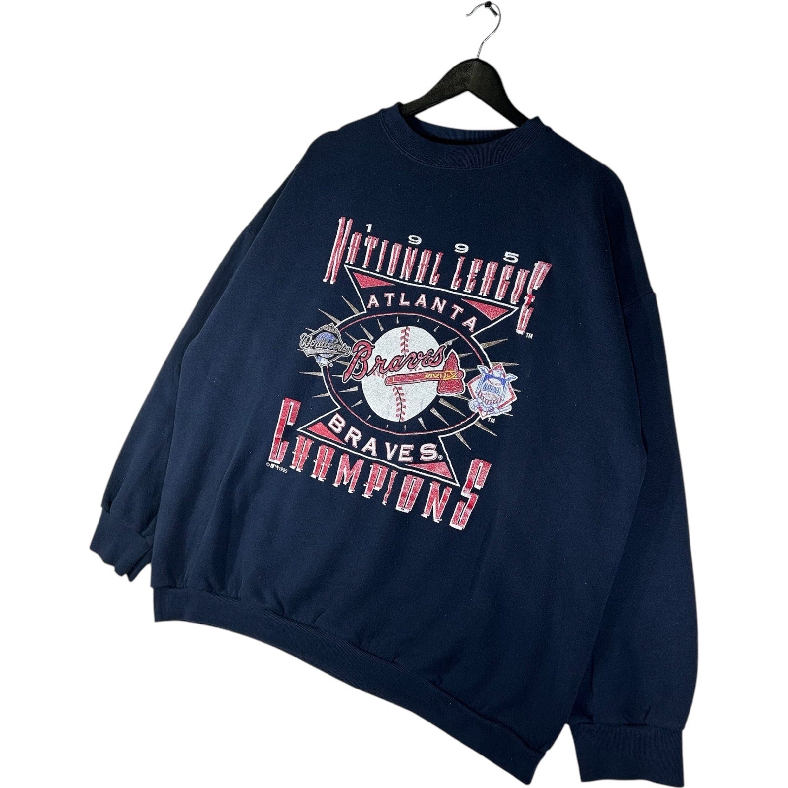 Vintage Atlanta Braves National League Champions MLB Crewneck 1995