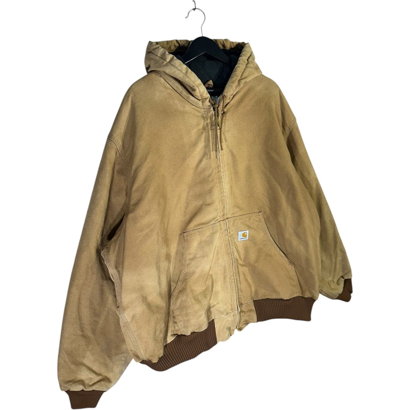 Vintage Carhartt Flannel-Lined Hooded Workwear Jacket