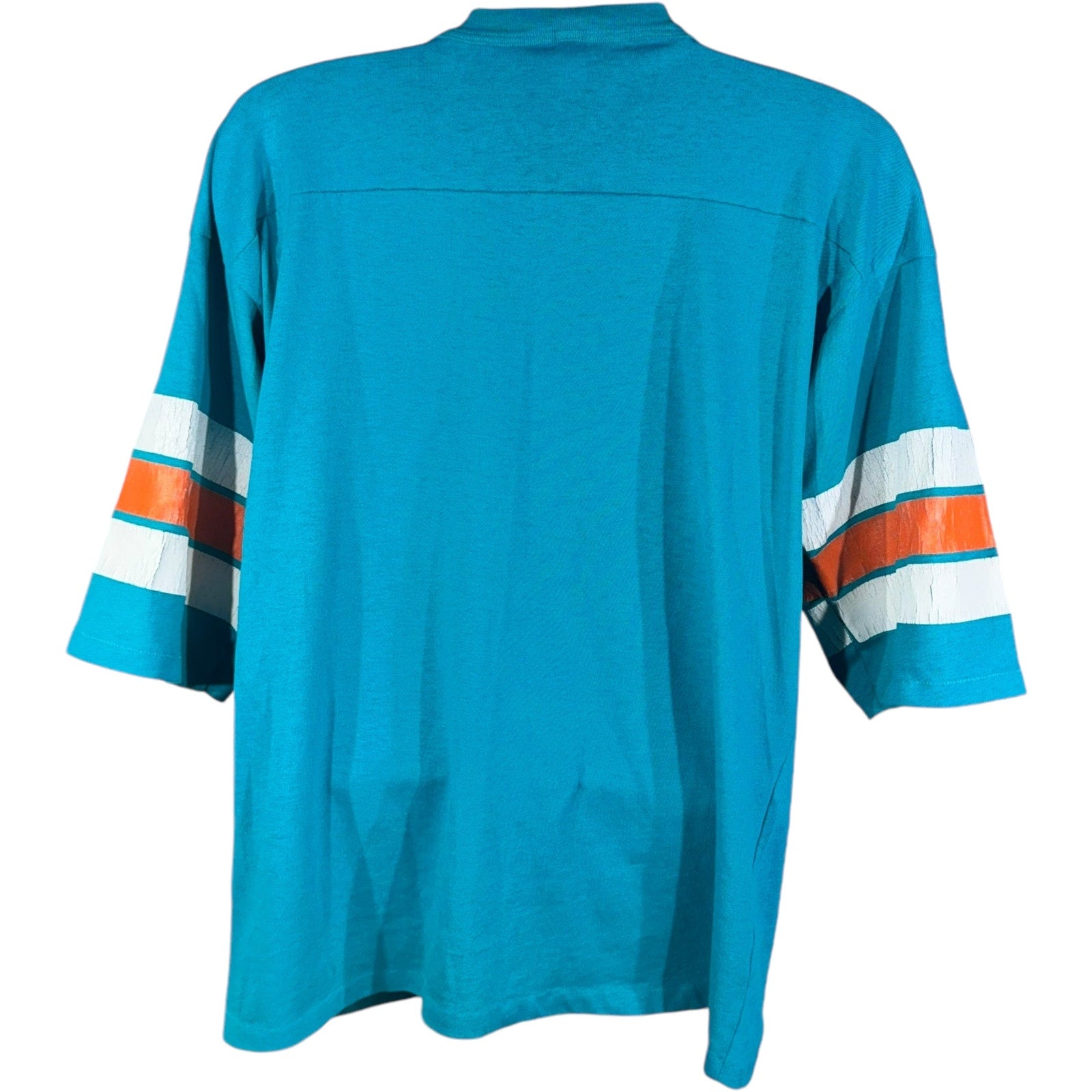 Vintage Miami Dolphins Jersey Style V Neck NFL Tee 90s