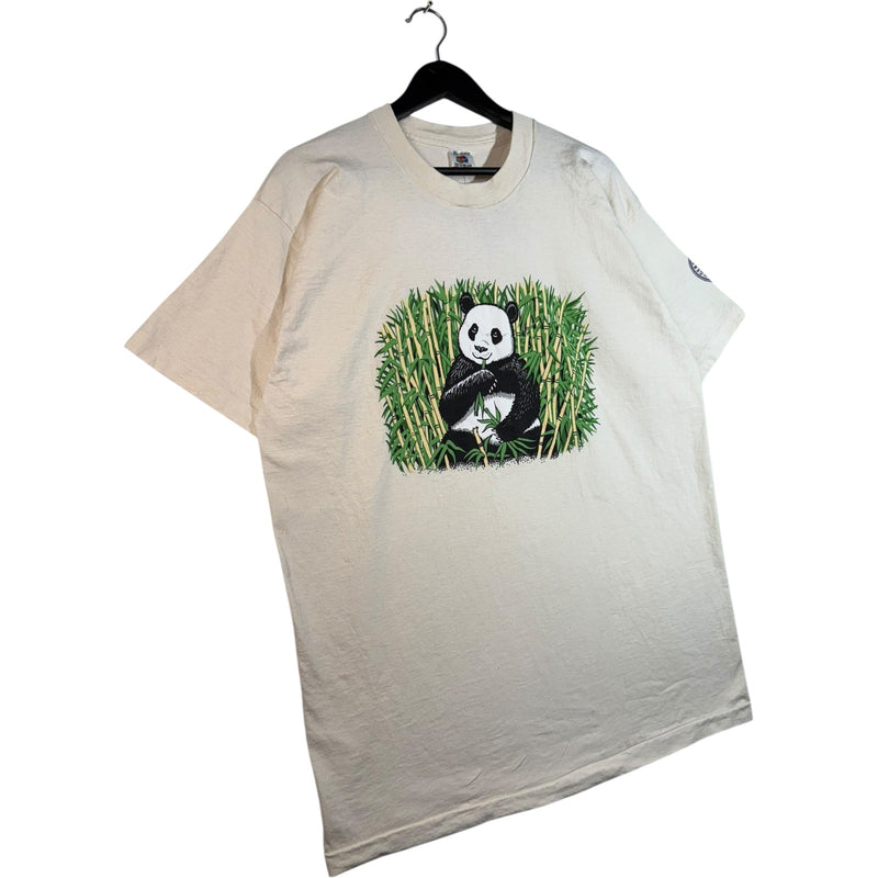 Vintage Panda Bamboo Graphic T-Shirt