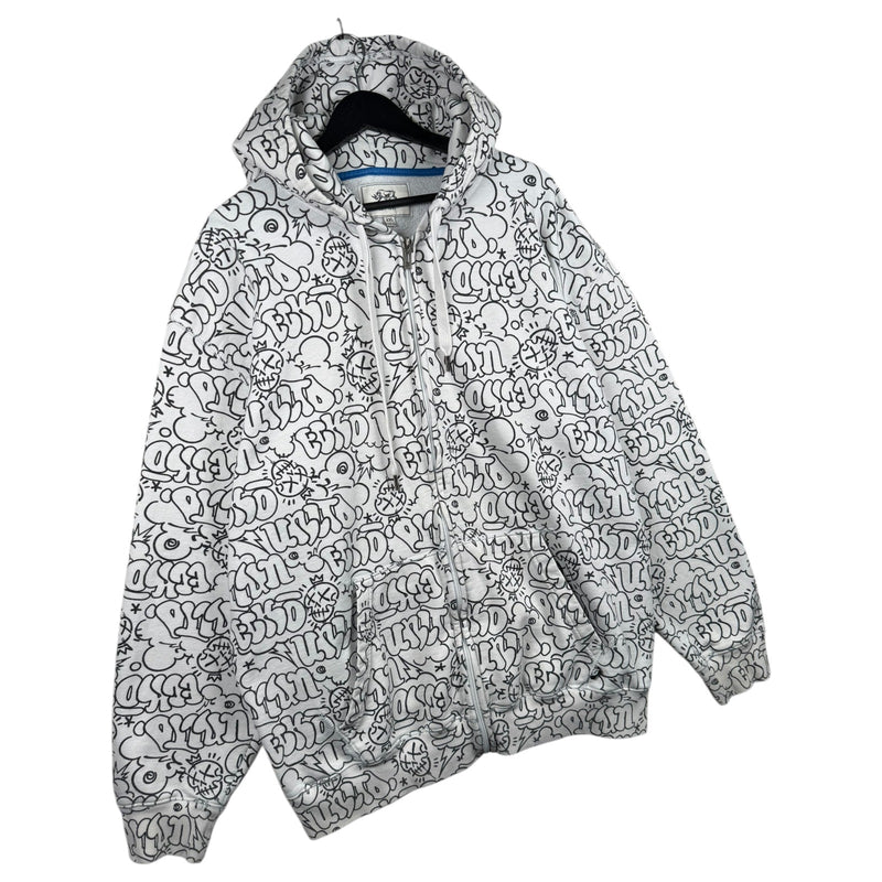 Vintage Ecko Unltd Doodle Allover Print Hoodie