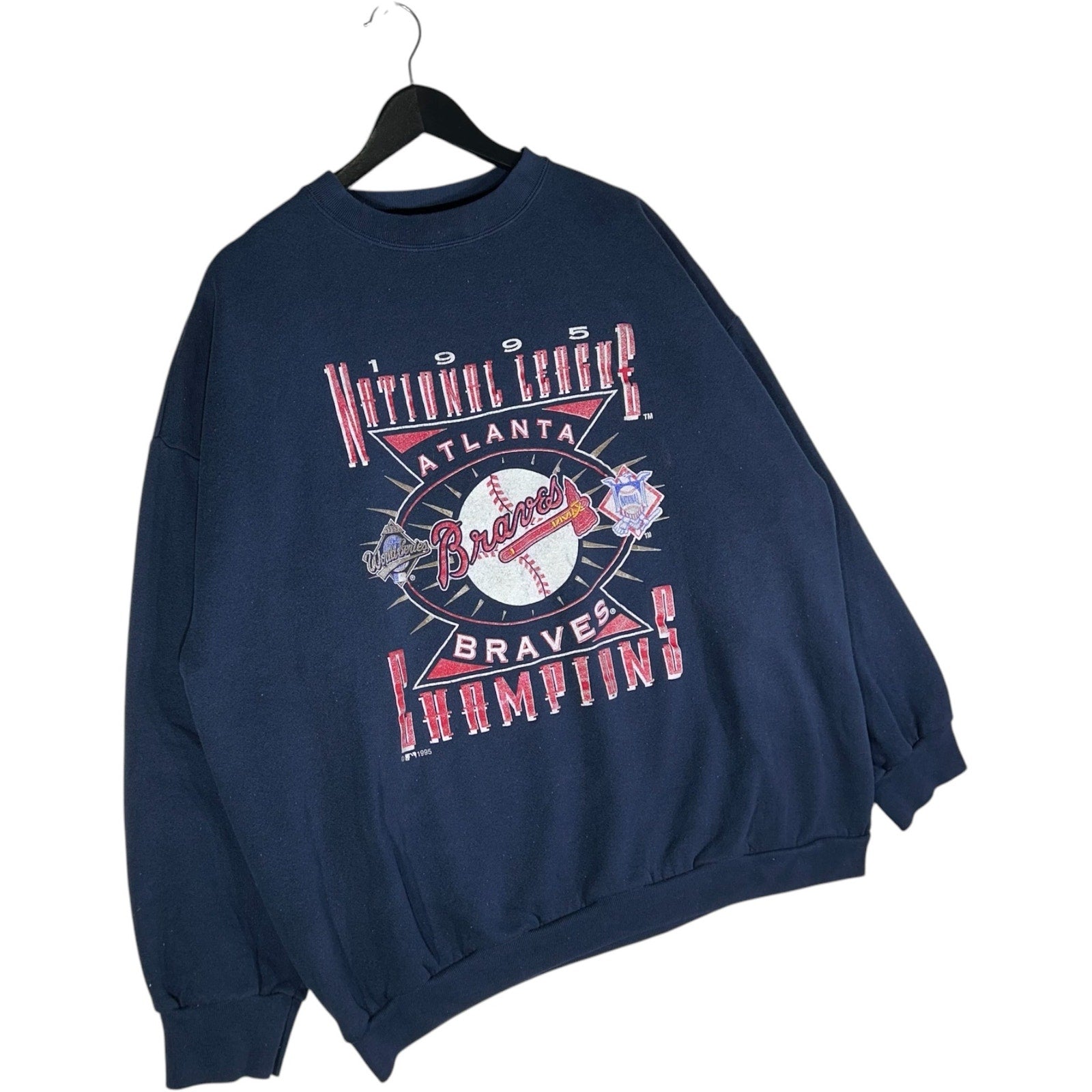 Vintage Atlanta Braves National League Champions MLB Crewneck 1995