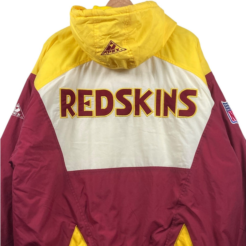 Vintage Washington Redskins Colorblock NFL Hooded Jacket