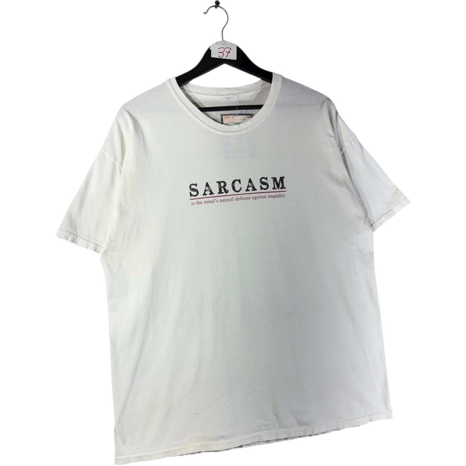Vintage Sarcasm Spell Out Graphic T-Shirt