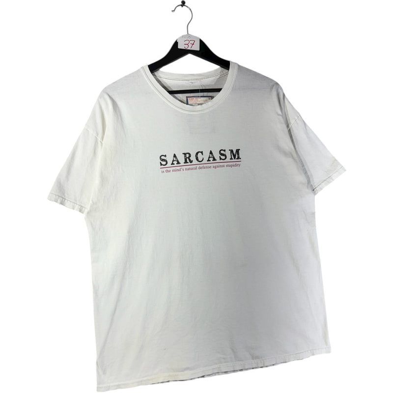 Vintage Sarcasm Spell Out Graphic T-Shirt
