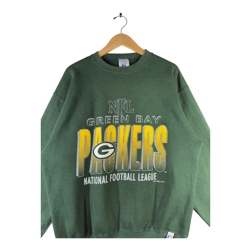 Vintage Green Bay Packers Chest Spellout NFL Crewneck 1993