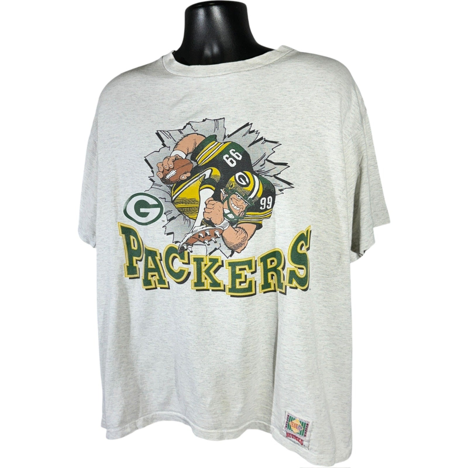 Vintage Nutmeg Green Bay Packers Player Breakthrough NFL Tee