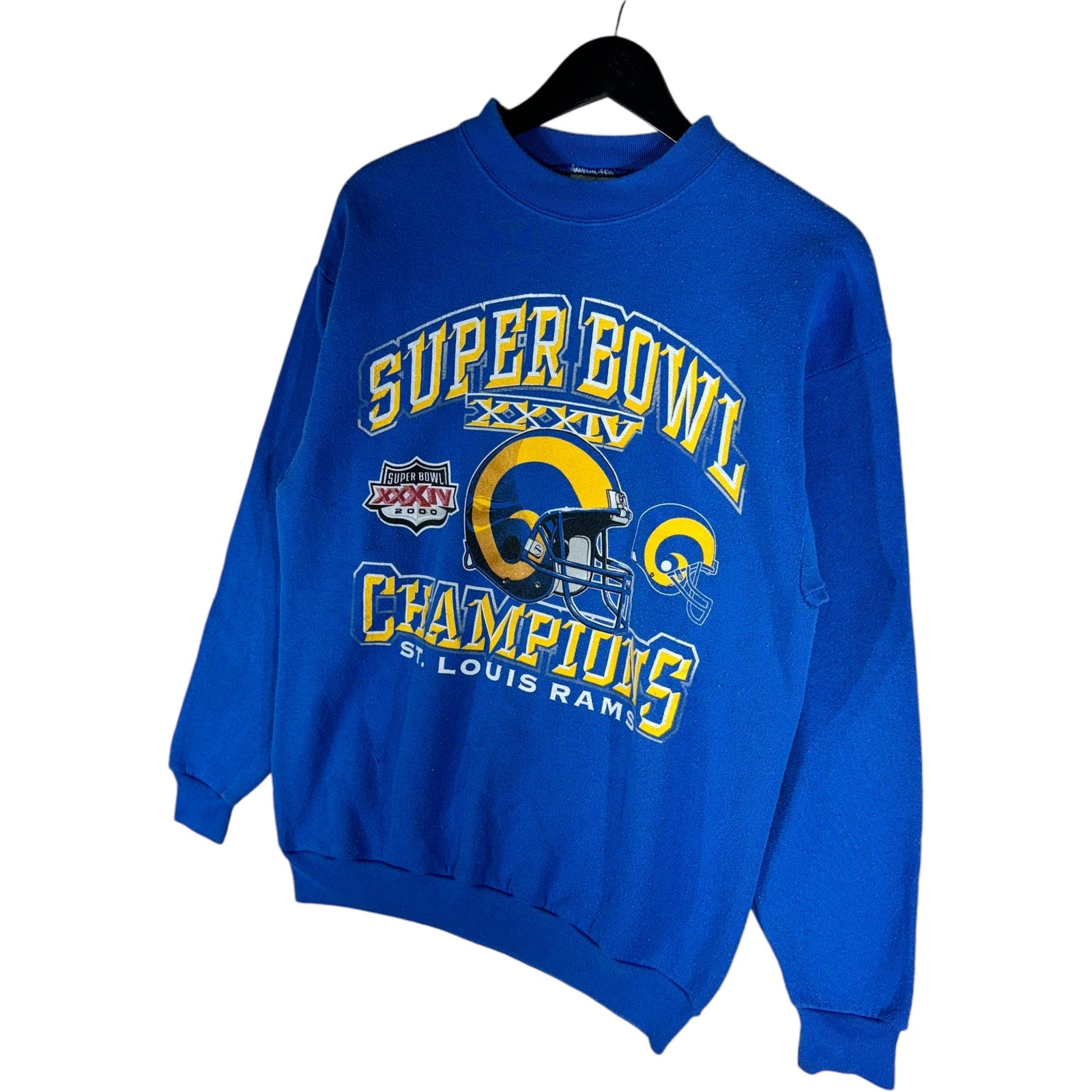 Vintage NFL St. Louis Rams Super Bowl XXXIV Champs Crewneck