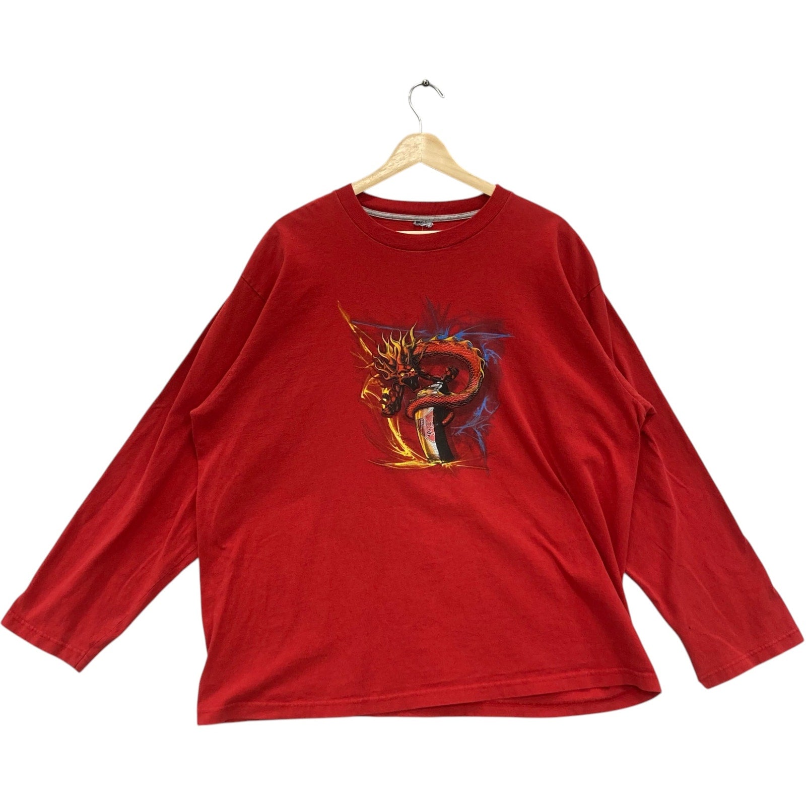 Vintage Y2K Dragon Long Sleeve Tee