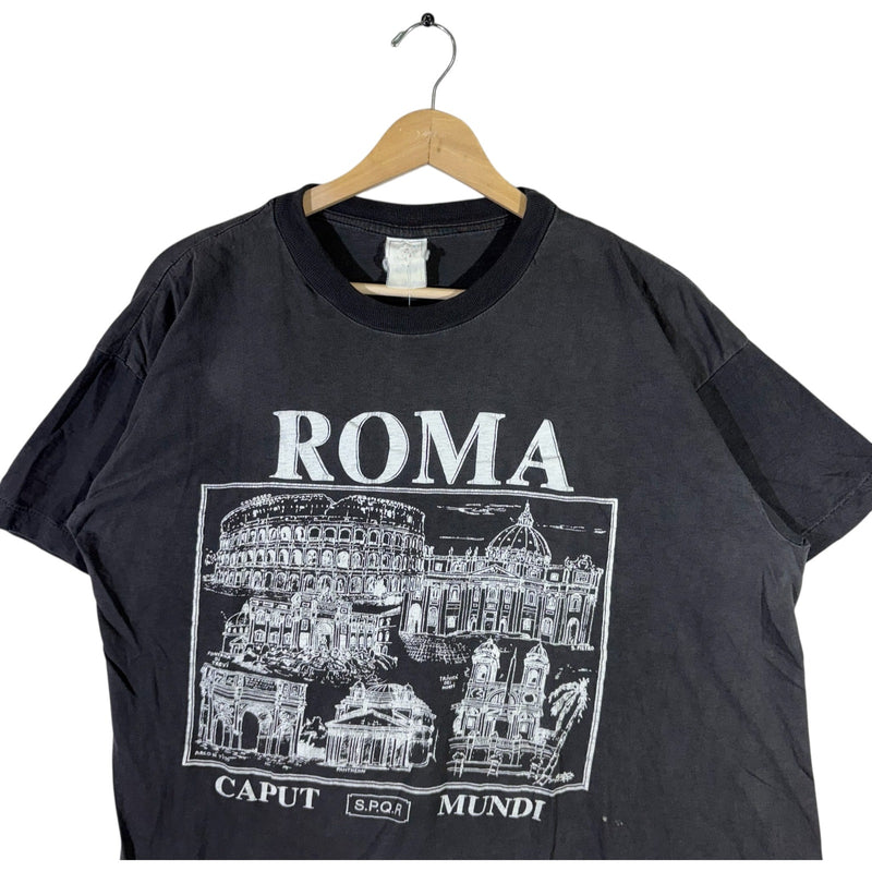 Vintage Roma Caput Mundi Monuments Souvenir Tee