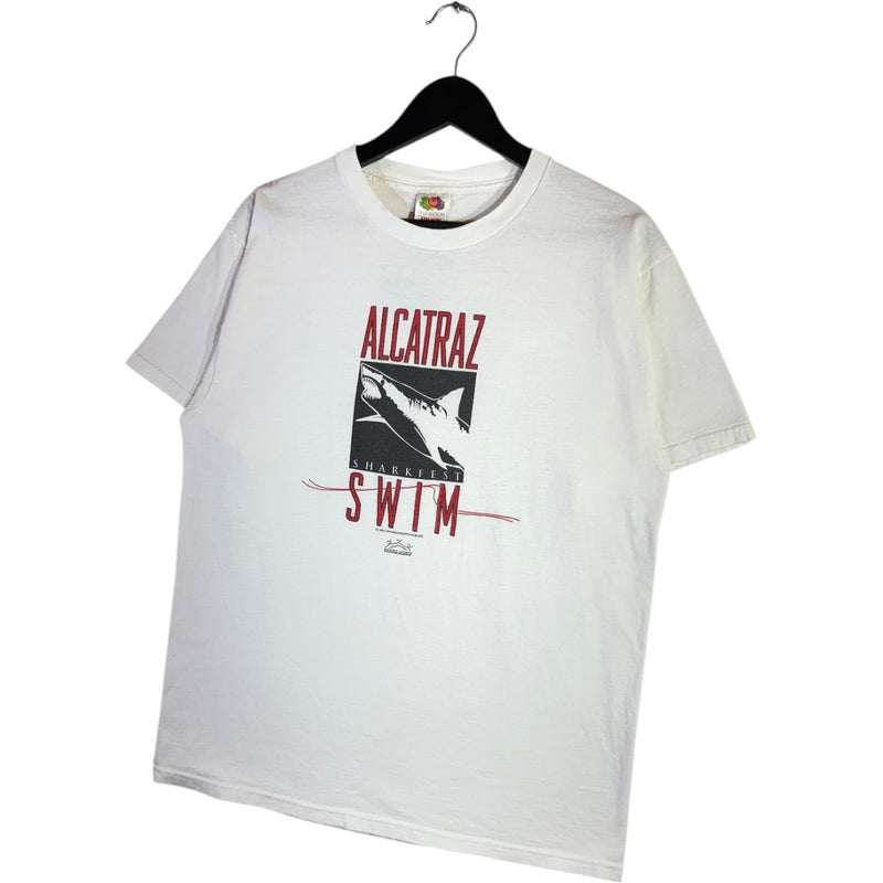 Vintage Alcatraz Sharkfest Swim Graphic T-Shirt