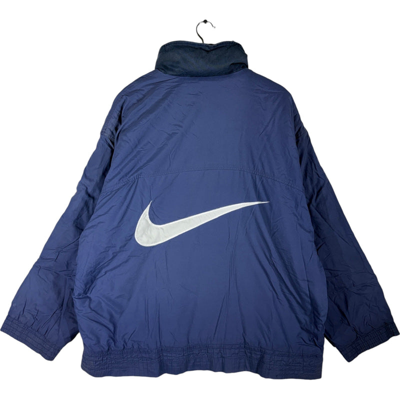 Vintage Nike Hidden Hood 1/4 Zip Light Jacket