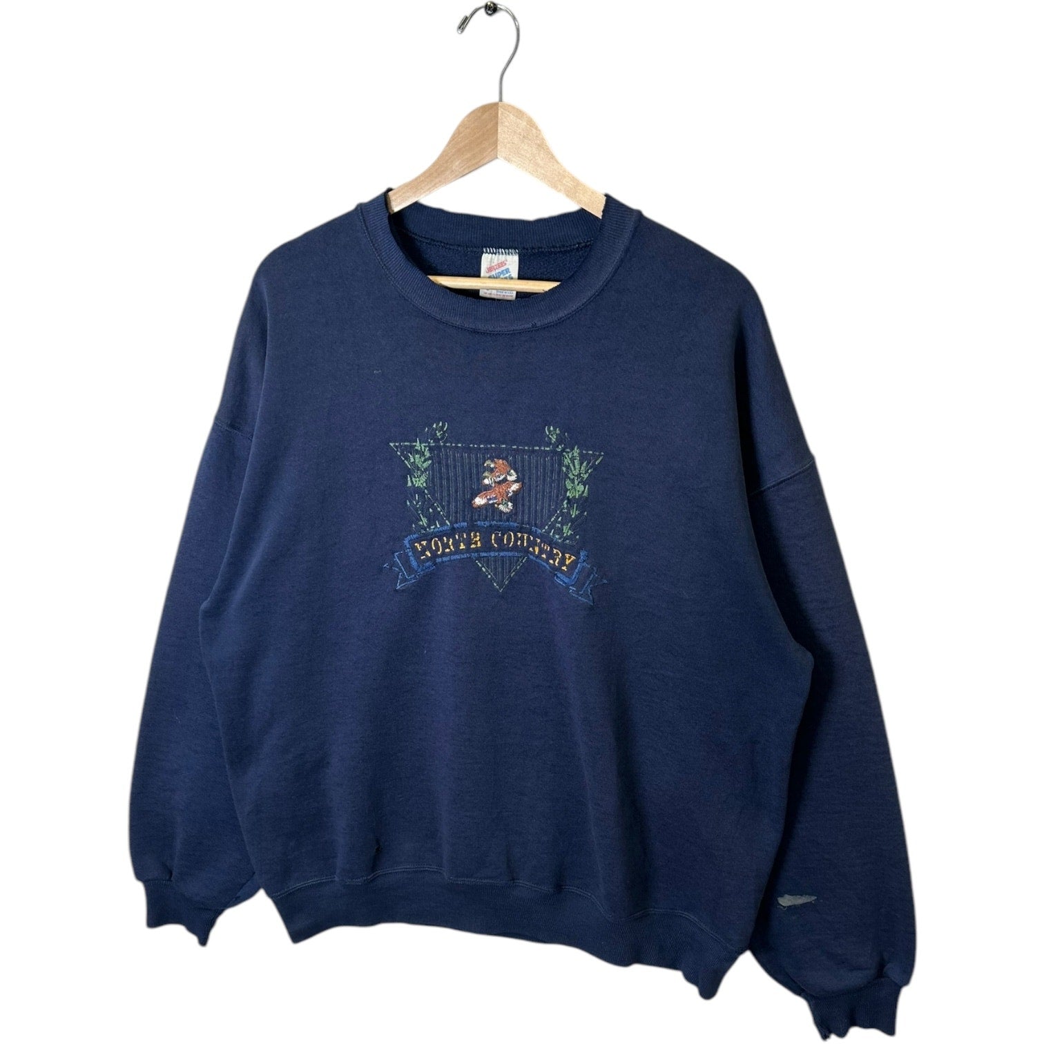 Vintage North Country Embroidered Nature Crewneck 90s