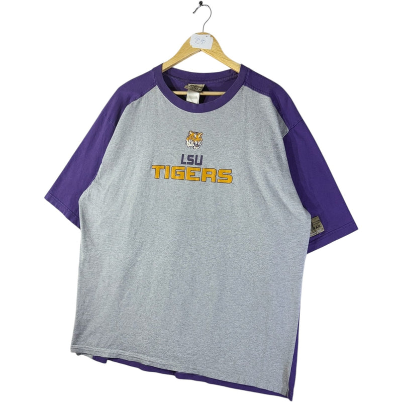 Vintage Reebok LSU Tigers NCAA Graphic Raglan T-Shirt