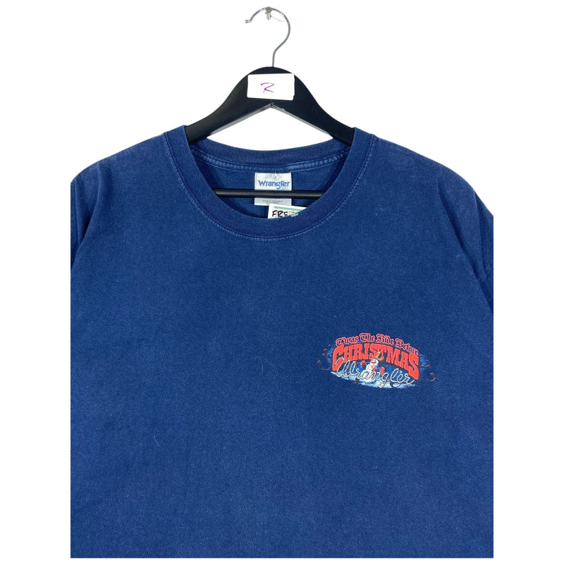 Vintage Wrangler Christmas Graphic Print T-Shirt