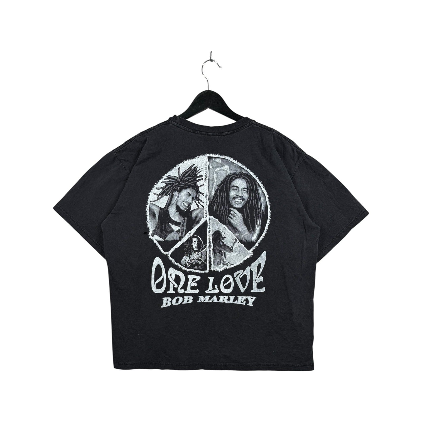 Vintage Bob Marley One Love Reggae Peace Graphic T-Shirt