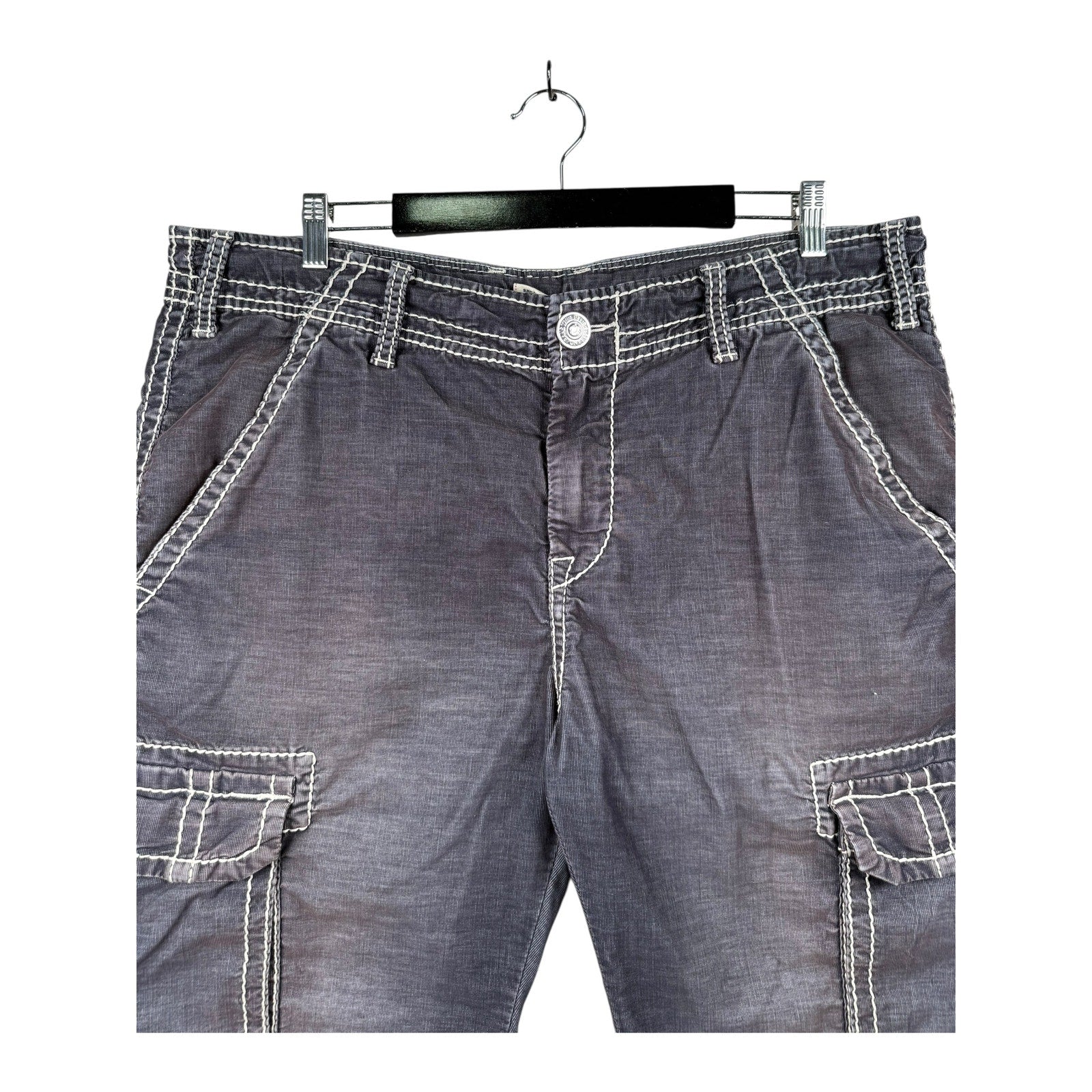 Vintage True Religion Cargo Denim Shorts 38