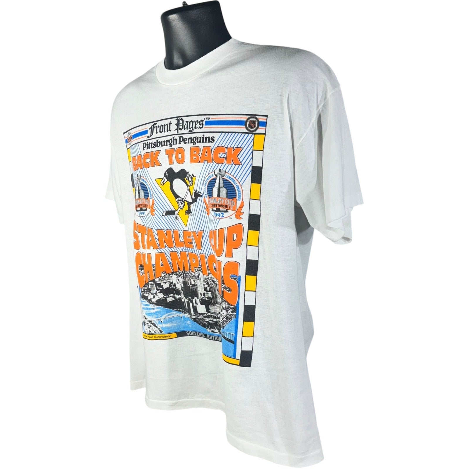 Vintage Pittsburgh Penguins Stanley Cup Champions Tee 90s