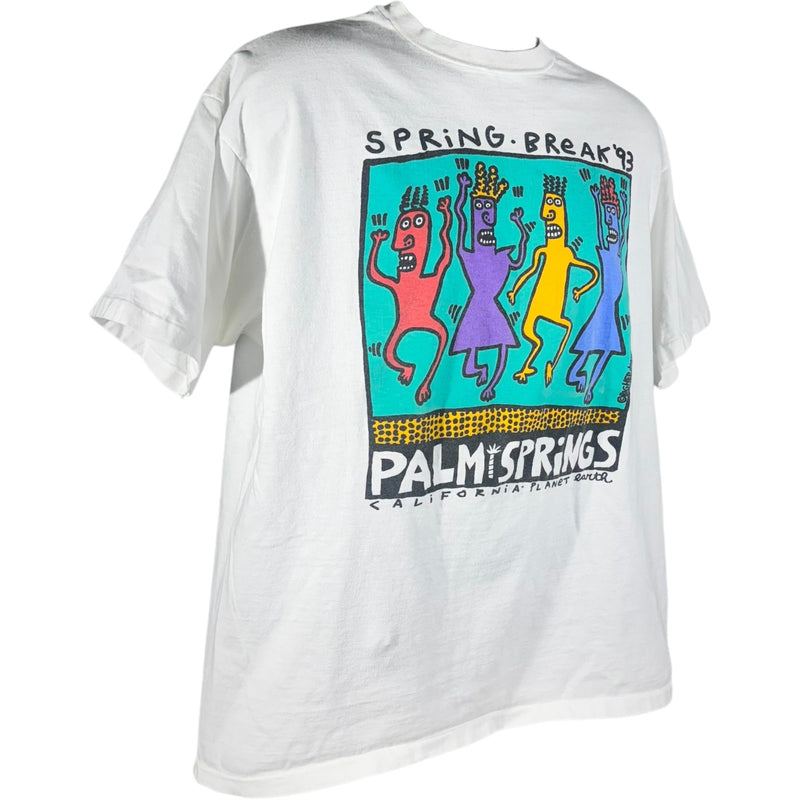 Vintage Spring Break Palm Springs Art Tee 1993