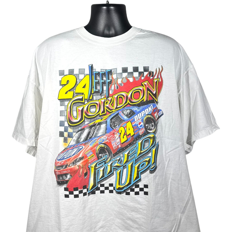 Vintage NASCAR "Feel The Heat" Jeff Gordon #24 Racing Tee