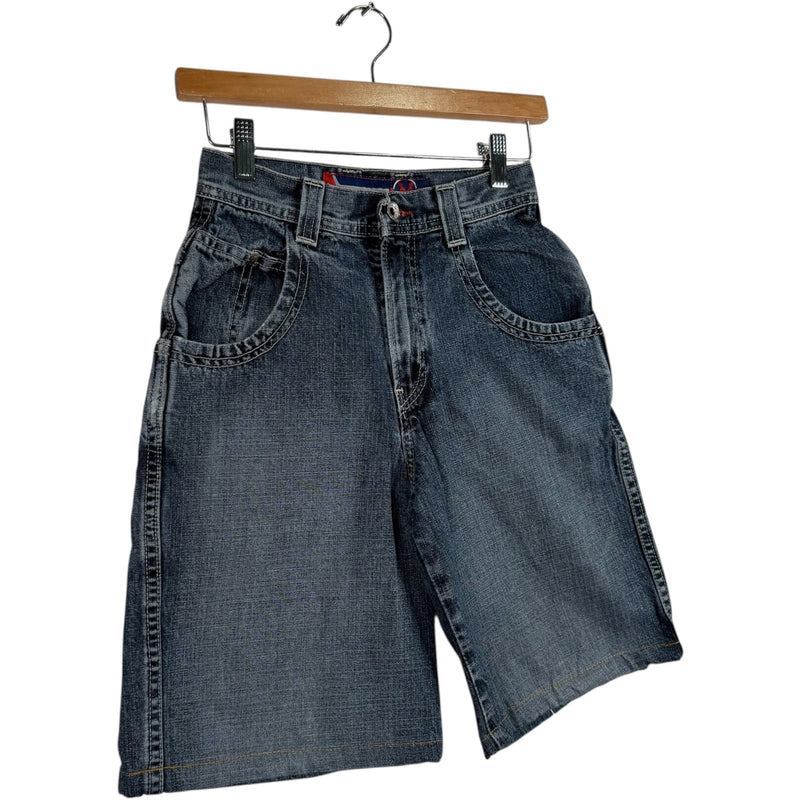 Y2K JNCO Dragon Embroidered Denim Shorts 24x8
