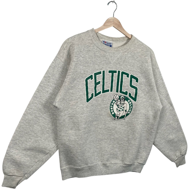 Vintage Boston Celtics Chest Spellout NBA Crewneck