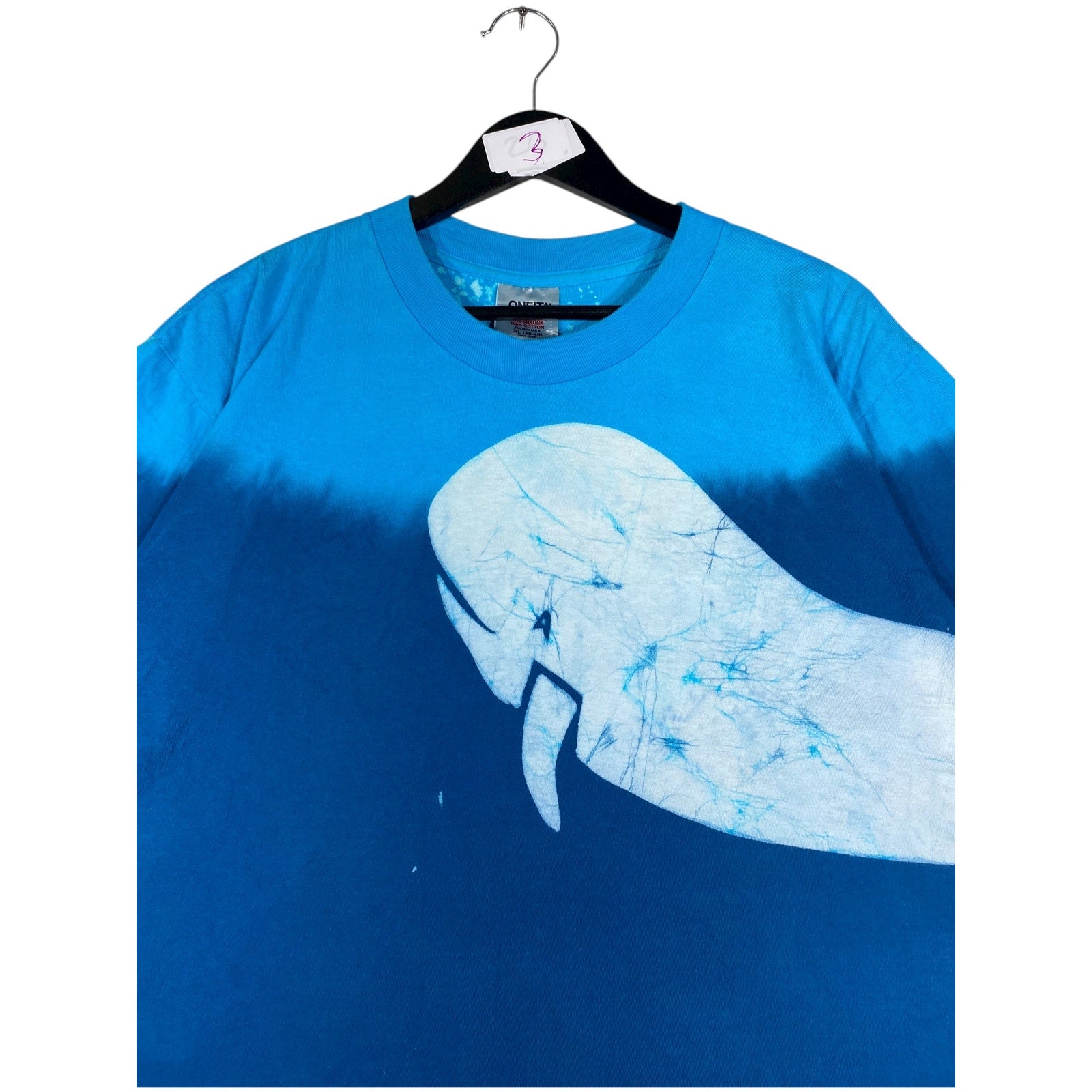 Vintage Whale Allover Print T-Shirt