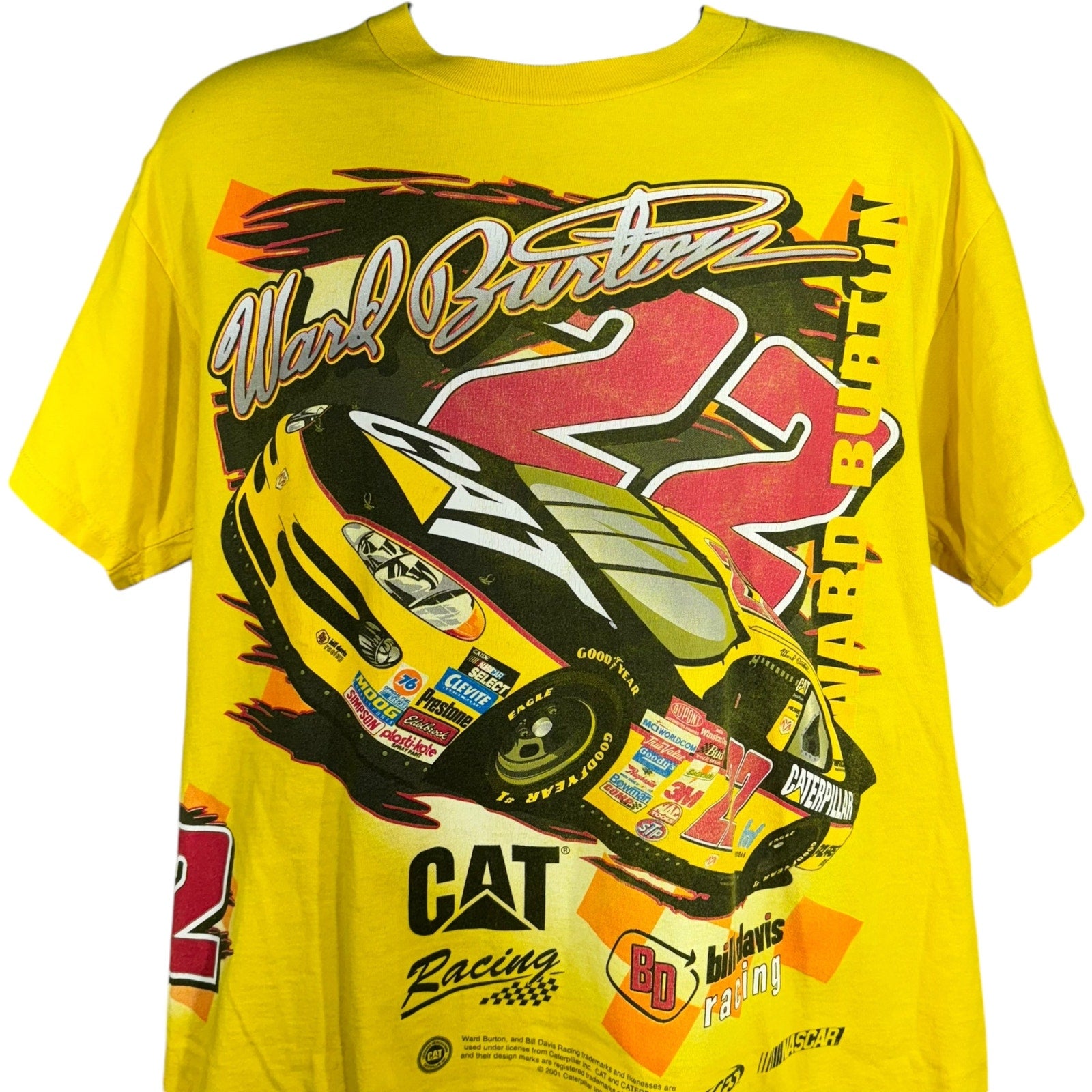 Vintage NASCAR CAT Racing Tee 2001