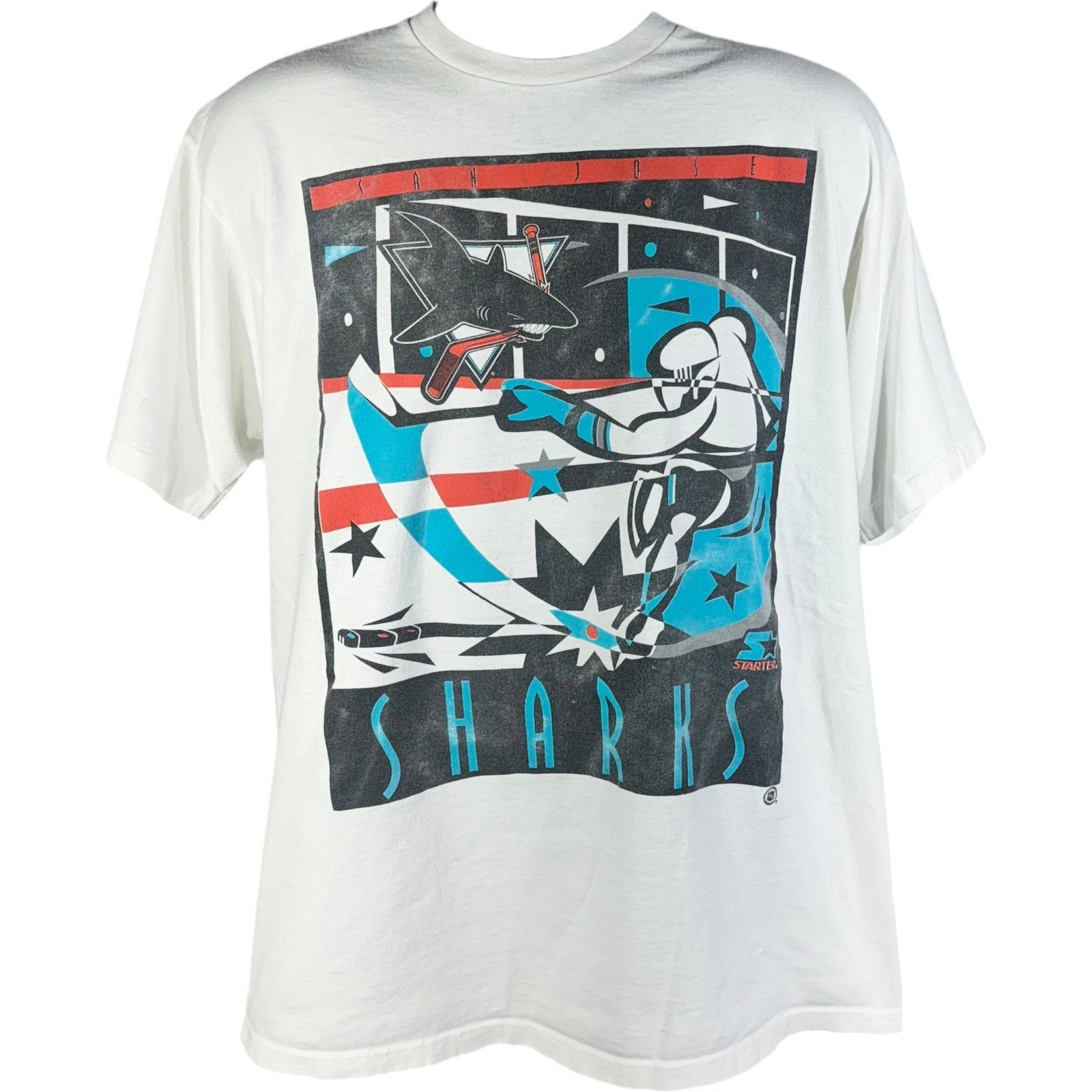 Vintage Starter San Jose Sharks NHL Tee