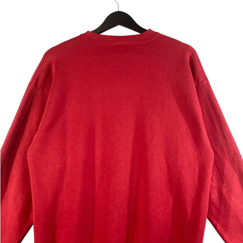 Vintage Logo 7 Texas Tech Red University Raiders Crewneck