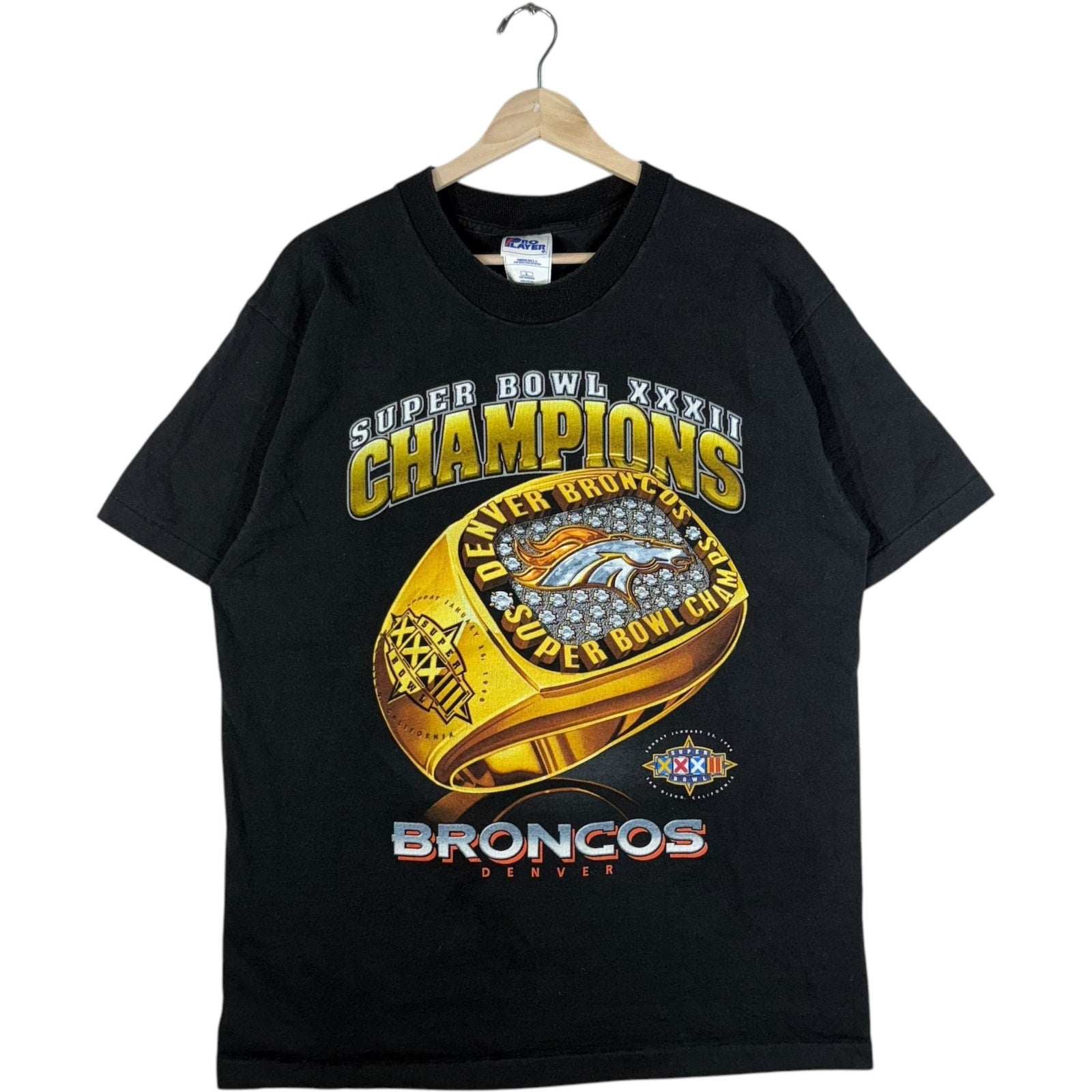 Vintage Denver Broncos Super Bowl XXXII Champions Tee 90s