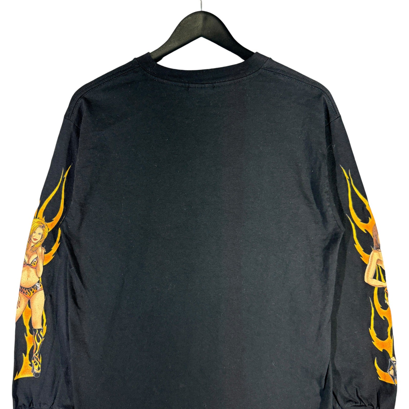 Vintage "Chicks Dig My Rig" Flames Long Sleeve