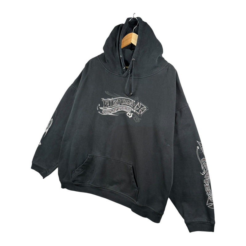 Vintage West Coast Choppers Biker Graphic Pullover Hoodie