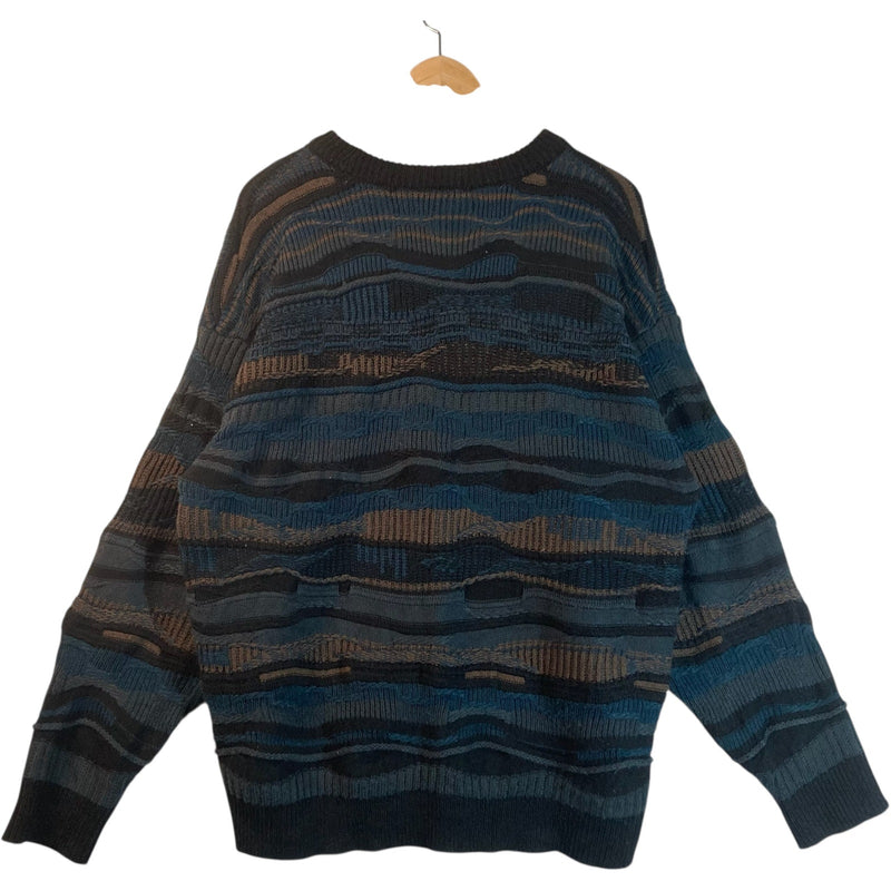 Vintage Coogi 3D Abstract Knit Sweater