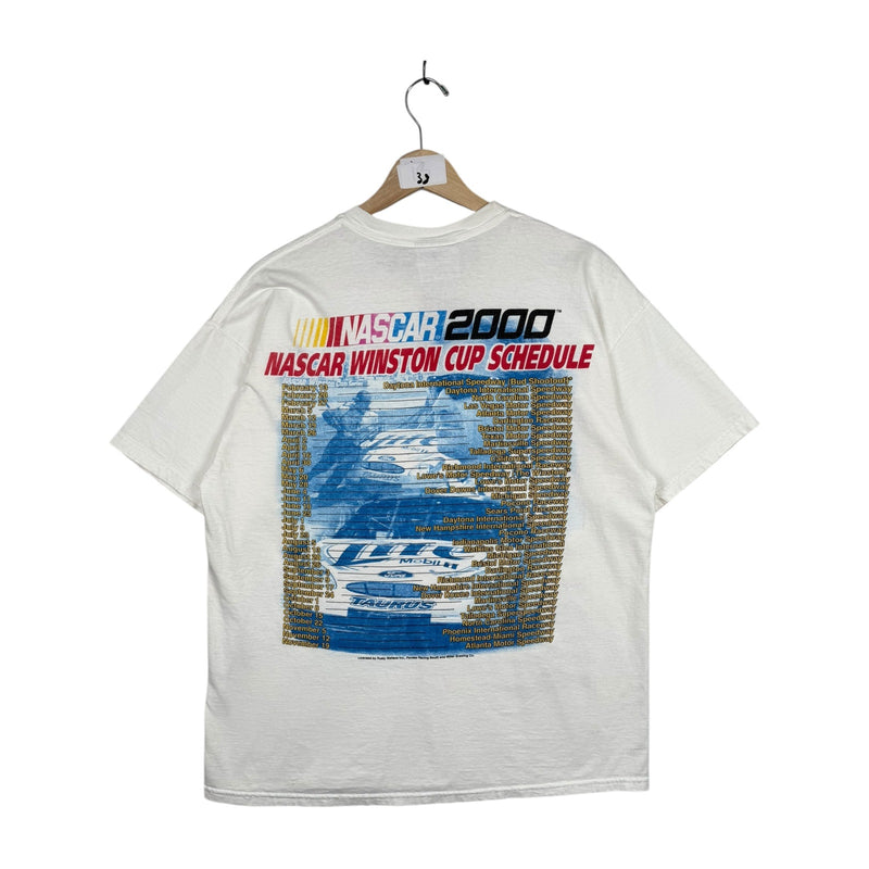 Vintage Rusty Wallace Schedule NASCAR 2000 T-Shirt