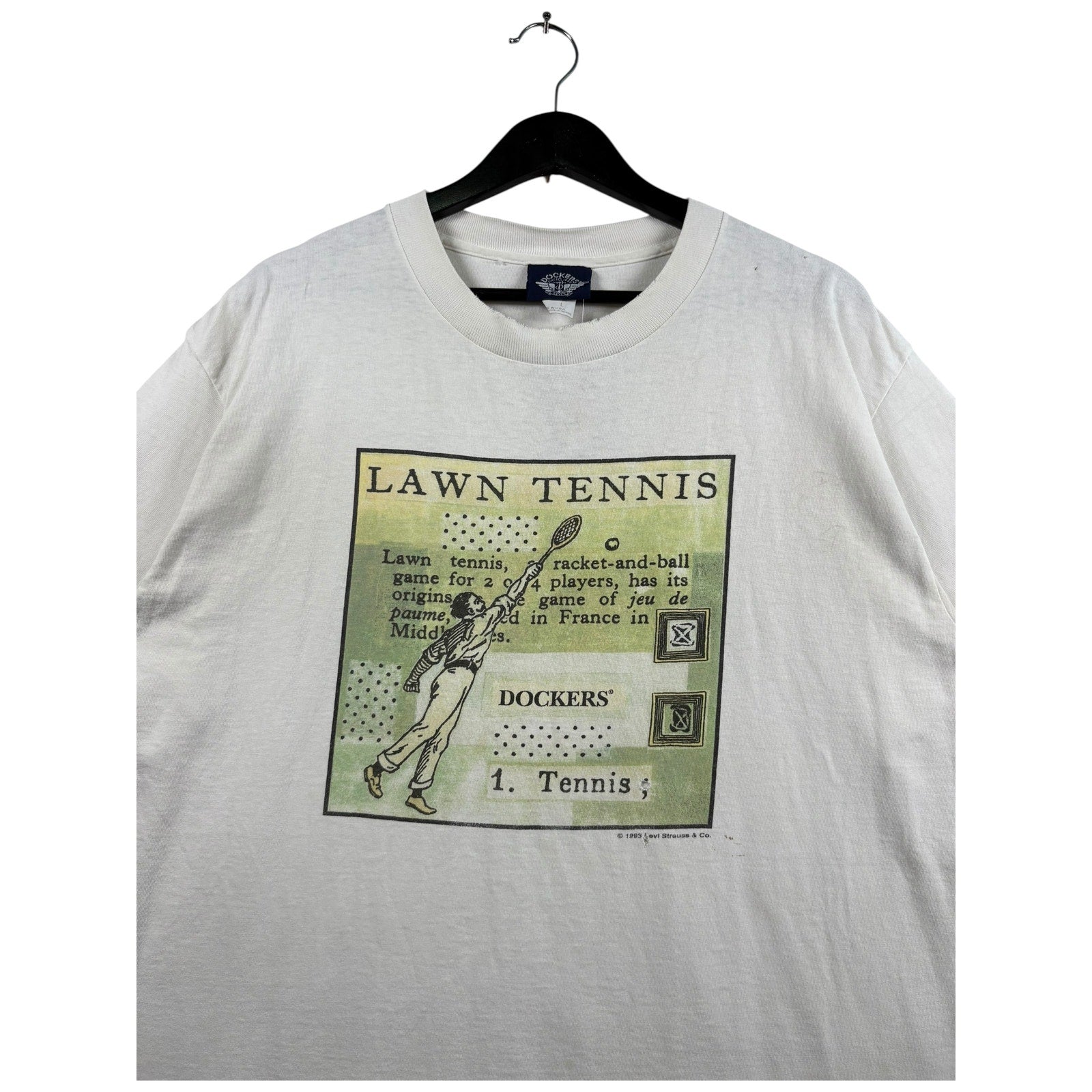 Vintage Dockers Lawn Tennis Graphic T-Shirt