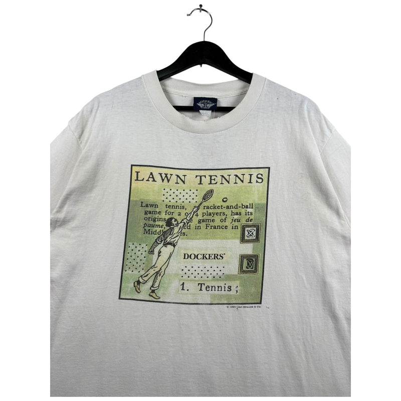 Vintage Dockers Lawn Tennis Graphic T-Shirt
