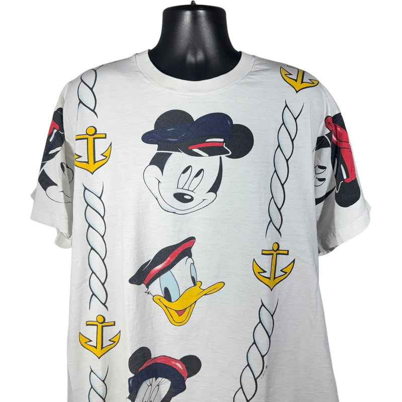 Vintage Disney Mickey Mouse And Friends Nautical Tee