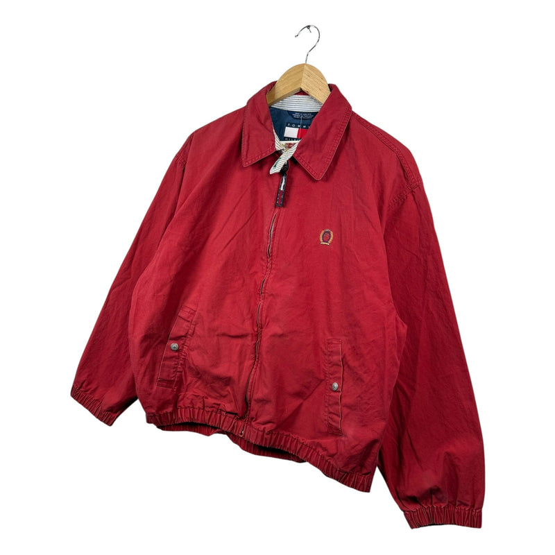 Vintage Tommy Hilfiger Collared Full Zip Bomber Jacket