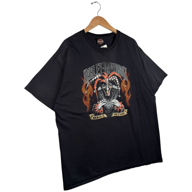 Vintage Harley-Davidson Jester Flames 103 Engine T-Shirt