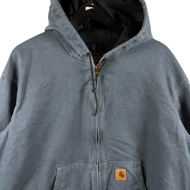 Vintage Carhartt Canvas Full Zip Hooded Workwear Jacket