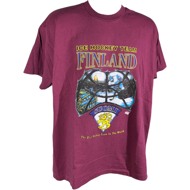 Vintage Finland Ice Hockey "The Best Hockey Team In The World" Tee