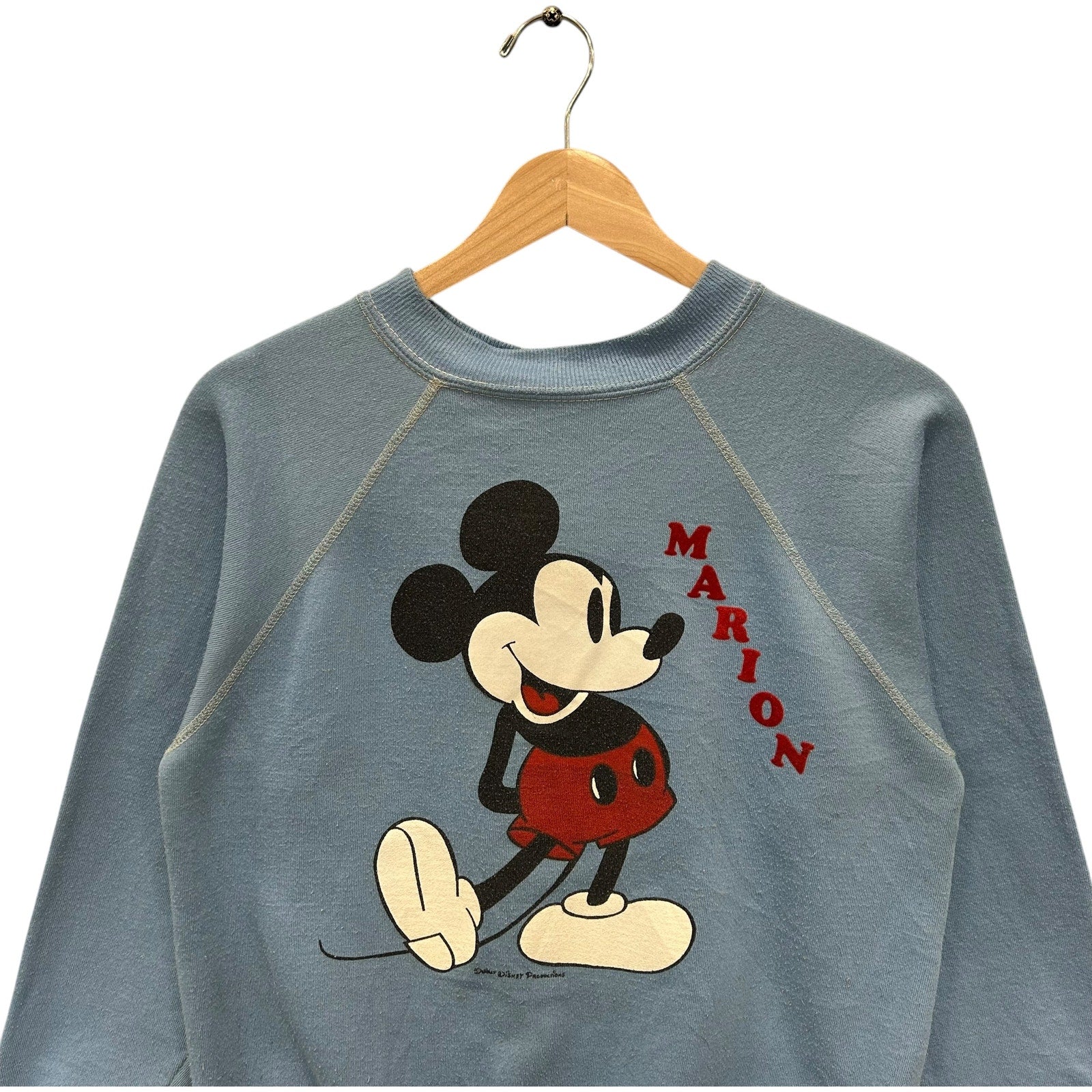 Vintage Disney Mickey Mouse "Marion" Spellout Crewneck