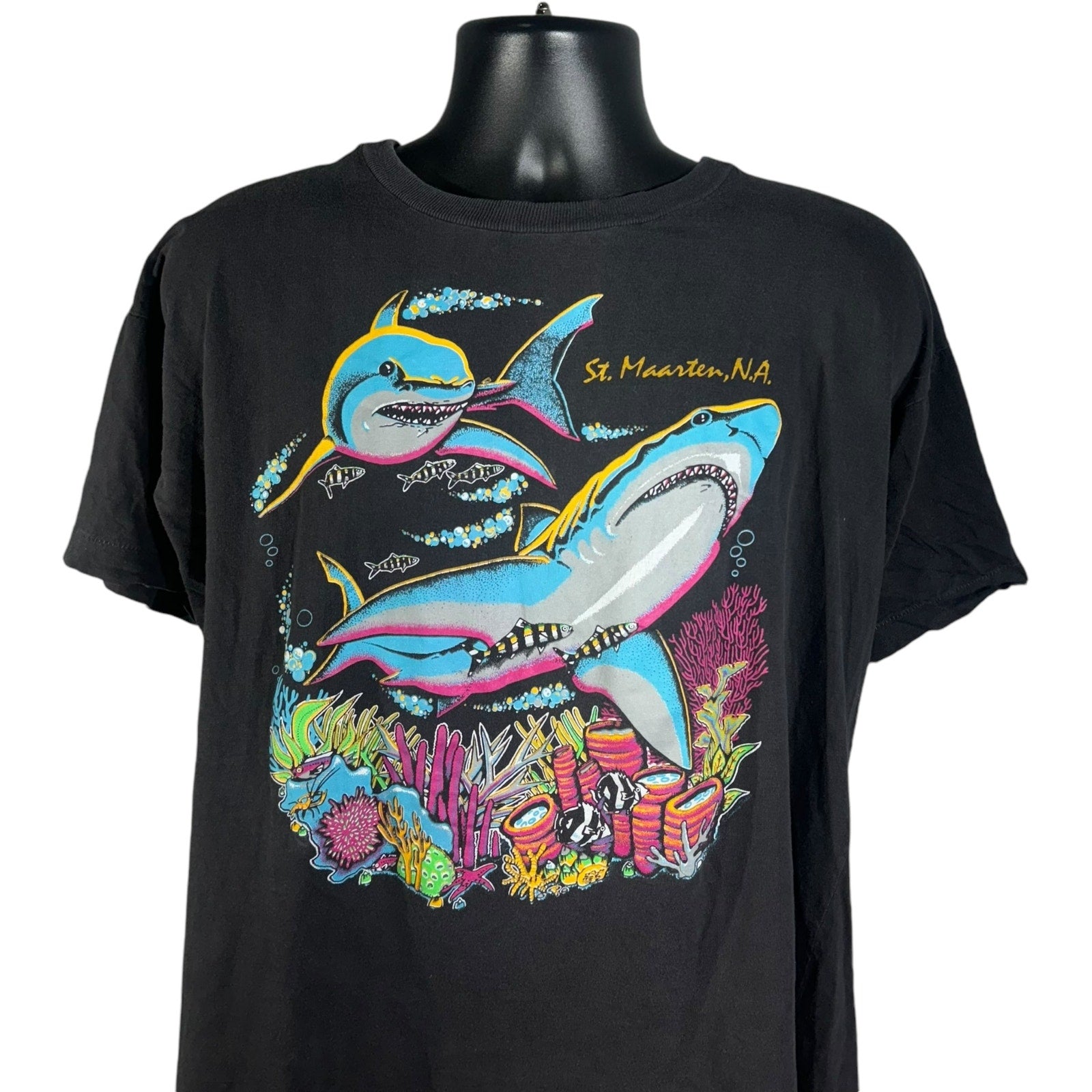 Vintage St. Maarten Great White Shark Tee