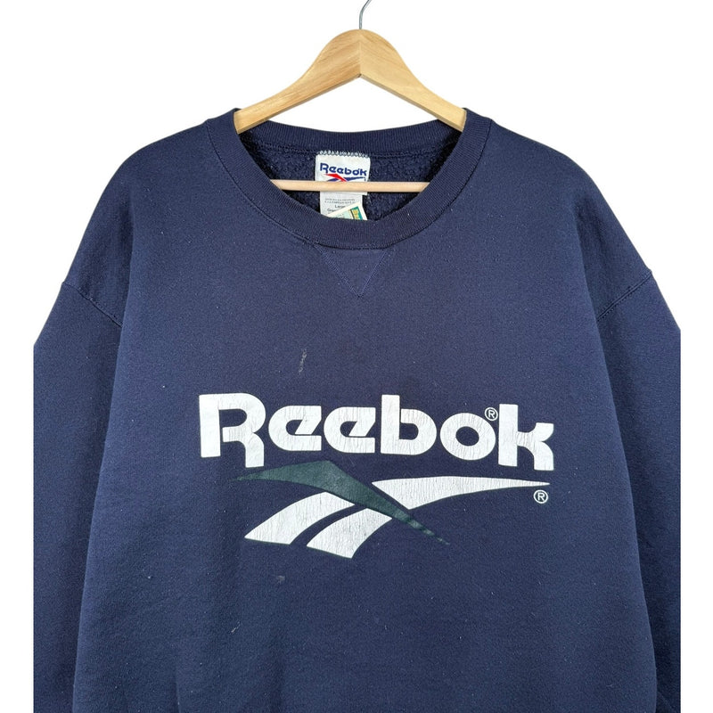 Vintage Reebok Spellout Logo Crewneck