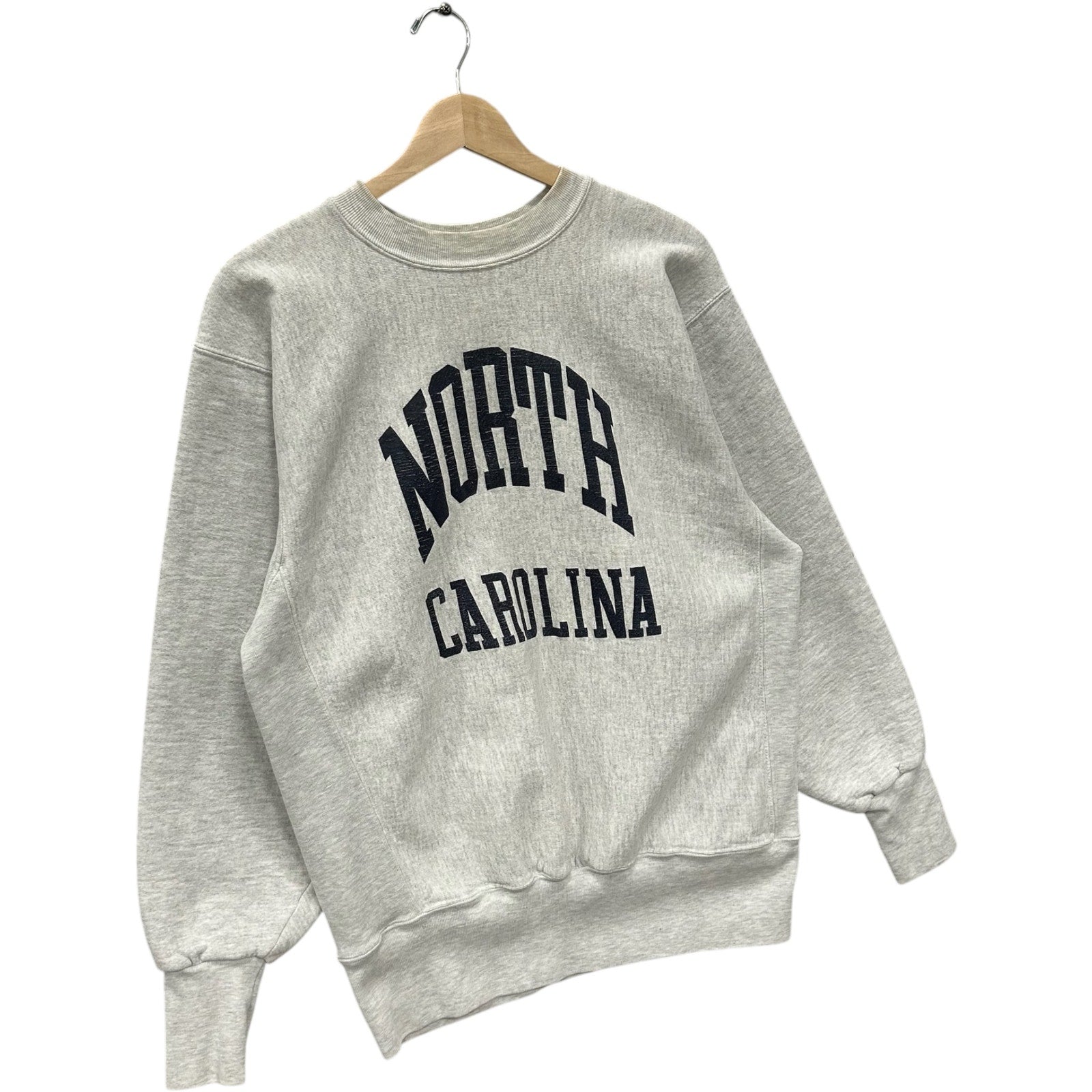 Vintage University Of North Carolina Spellout Crewneck 90s