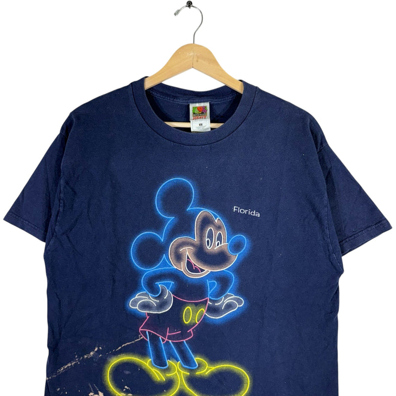 Vintage Disney Neon Light Mickey Mouse Tee