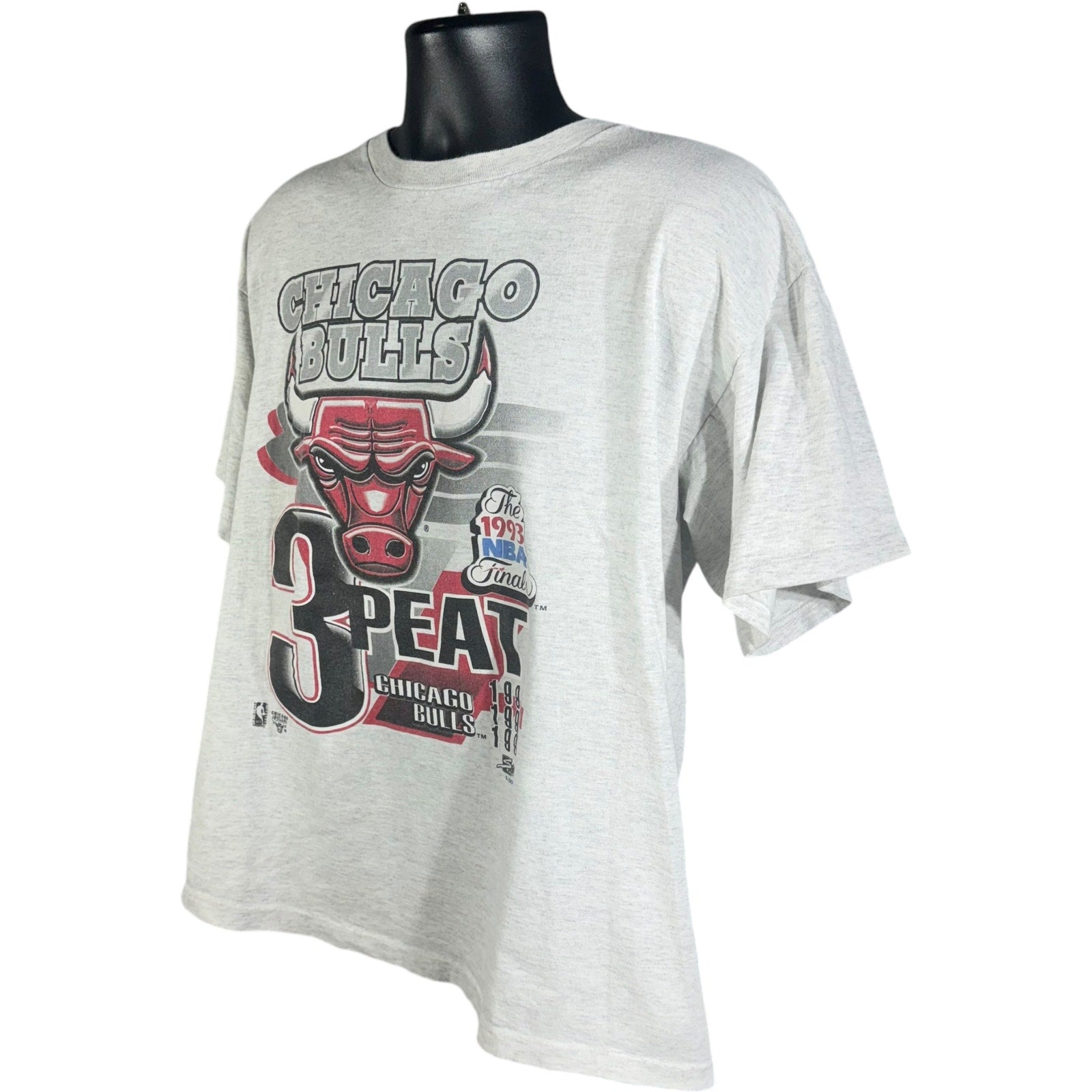 Vintage Chicago Bulls 3Peat World Champions NBA Finals Tee 1993