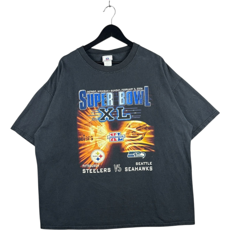 Vintage NFL Super Bowl XL Steelers VS. Seahawks T-Shirt